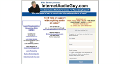 Desktop Screenshot of internetaudioguy.com
