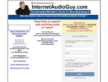 Tablet Screenshot of internetaudioguy.com